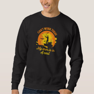 Sweatshirt Pêche Je Ne Peux Pas Travailler Aujourd'Hui Mon Br