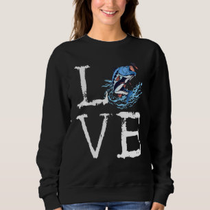 Sweatshirt Pêche meilleur pêcheur d'eau douce poisson d'eau s