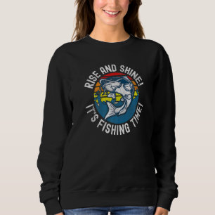Sweatshirt Pêche Monter Et Briller Son Temps De Pêche Distort