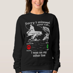Sweatshirt Pêche papa Mens Reel Cool Pêcheur de poisson