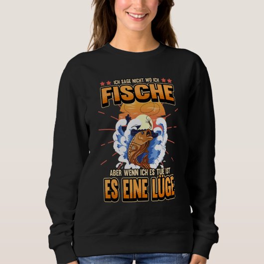 Sweatshirt Pêche Pêche Pêche Rod Pêche Dit (Devant)