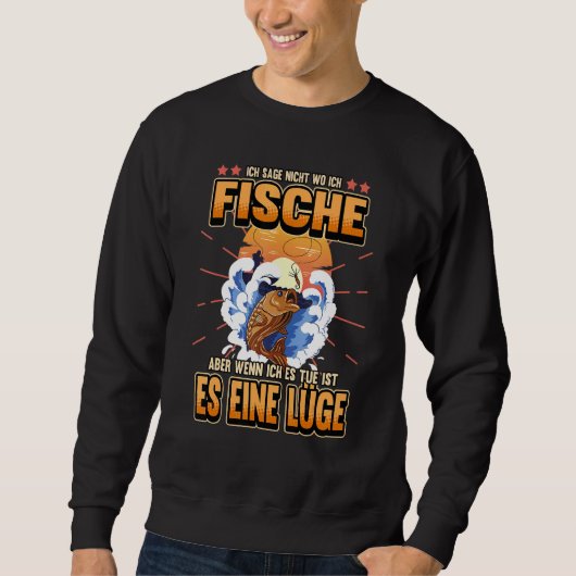 Sweatshirt Pêche Pêche Pêche Rod Pêche Dit (Devant)