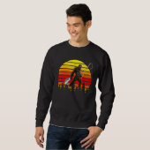 Sweatshirt Pêche Pêche Vintage Camping Été (Devant entier)