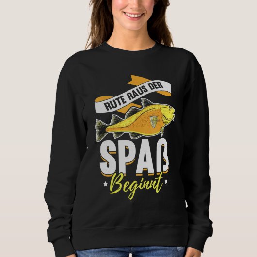 Sweatshirt Pêche Sortir Le Plaisir Commence Fischer Dit (Devant)