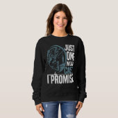 Sweatshirt Pêcher juste un mât de plus je promets (Devant entier)