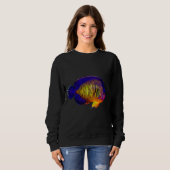Sweatshirt Pêcher le poisson-ange nain (Devant entier)