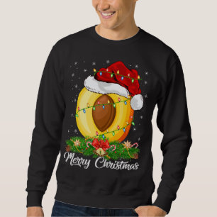 Sweatshirt Pêcher Oreille Fruit Correspondant Santa Hat Peach