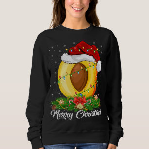 Sweatshirt Pêcher Oreille Fruit Correspondant Santa Hat Peach