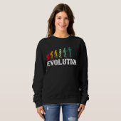 Sweatshirt Pêcheur de l'évolution de Mens Fisher (Devant entier)