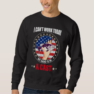 Sweatshirt Pêcheur je ne peux pas travailler aujourd'hui mon 
