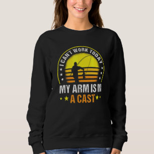 Sweatshirt Pêcheur Je Ne Peux Pas Travailler Aujourd'Hui Mon