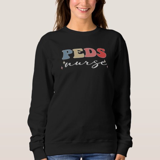 Sweatshirt Peds Nurse Week Groovy Appreciation Day For Women  (Devant)