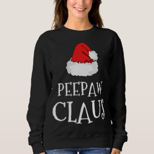 Sweatshirt Pee-Paw Claus Groupe Casquette de Noël Corresponda