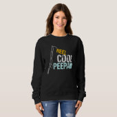 Sweatshirt Peepaw  From Granddaughter Grandson Reel Cool Peep (Devant entier)
