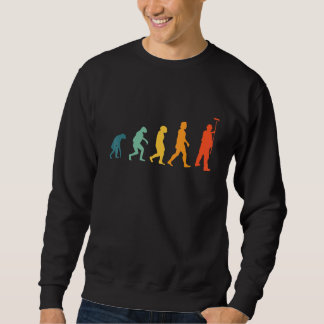 Sweatshirt Peintre Evolution Retro Peintre