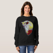 Sweatshirt Peinture Abstraite Numérique D'un Chat 29 (Devant entier)