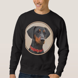 Sweatshirt Peinture allemande Pinscher peinture art animal or
