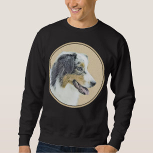 Sweatshirt Peinture de berger australien - Art original de ch
