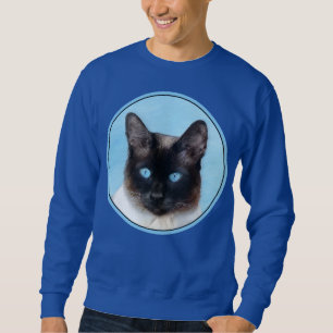 Sweatshirt Peinture de chats de Siamese - Cute Original Cat A