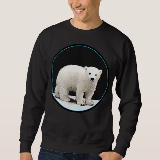 Sweatshirt Peinture de l'ours polaire - Oiginal Wildlife Art (Devant)