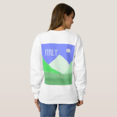 Sweatshirt peinture de paysage italie (Dos entier)