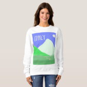 Sweatshirt peinture de paysage italie (Devant entier)