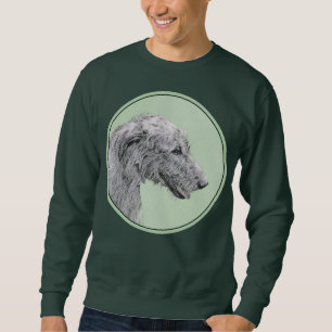 Sweatshirt Peinture de Wolfhound irlandais - Joli art origina