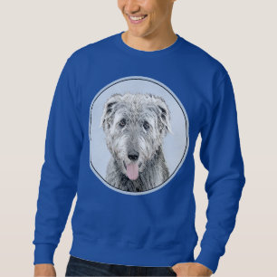 Sweatshirt Peinture de Wolfhound irlandais - Joli art origina