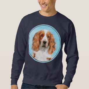 Sweatshirt Peinture d'espagnol Welsh Springer - Art original
