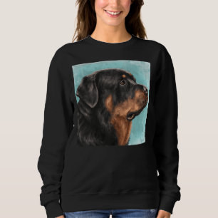 Sweatshirt Peinture D'Une Rotation Adorable Du Côté L