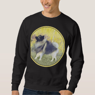 Sweatshirt Peinture en teint de Keeshond - jolie art original
