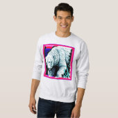 Sweatshirt Peinture étonnante d'un ours polaire. Commandez dè (Devant entier)