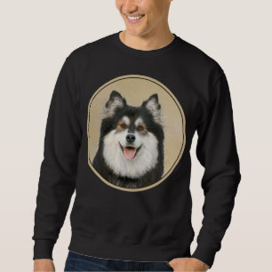Sweatshirt Peinture Lapphund Finlandaise - Joli art original 