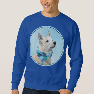 Sweatshirt Peinture norvégienne Buhund - jolie art original c
