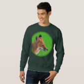 Sweatshirt Peinture Red Fox - Art original de la faune (Devant entier)