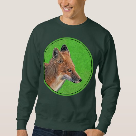 Sweatshirt Peinture Red Fox - Art original de la faune (Devant)
