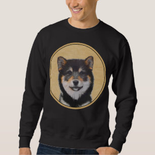 Sweatshirt Peinture Shiba Inu (Noir et Tan) - Art Chien
