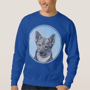 Sweatshirt Peinture Suédoise Vallhund - Cute Original Chien A