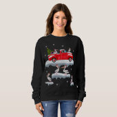 Sweatshirt Pelican Driving Christmas Tree Camion rouge Pelica (Devant entier)
