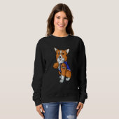 Sweatshirt Pembroke Welsh Corgi Corgi Love Mom Puppy (Devant entier)