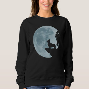Sweatshirt Pembroke Welsh Corgi Pleine lune Chien Chien Chiot