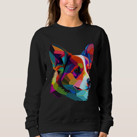 Sweatshirt Pembroke Welsh Corgi  Pop Pembroke Corgi (Devant)