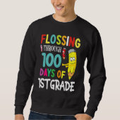 Sweatshirt Pencil Student Senior Flossing Through 100 Days Of (Devant)