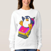 Sweatshirt Penguin comme coiffeur avec Razor (Devant)