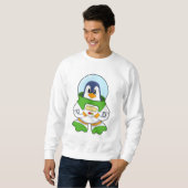 Sweatshirt Penguin en astronaute costume (Devant entier)