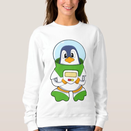 Sweatshirt Penguin en astronaute costume (Devant)