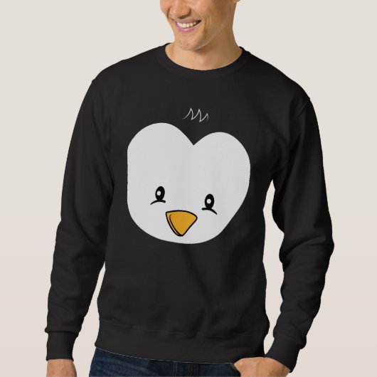 Sweatshirt Penguin Face Halloween Costume Cute Penguin (Devant)