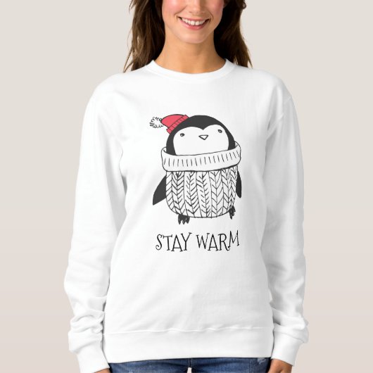 Sweatshirt Penguin, Noël, mignonne, dames (Devant)