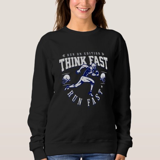 Sweatshirt Pense vite cours vite 5 (Devant)