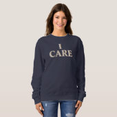 Sweatshirt Pensée positive, je me soucie (Devant entier)